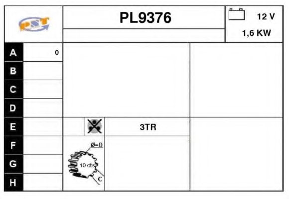 SNRA PL9376 Starter